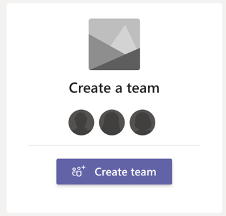 Button for create a team